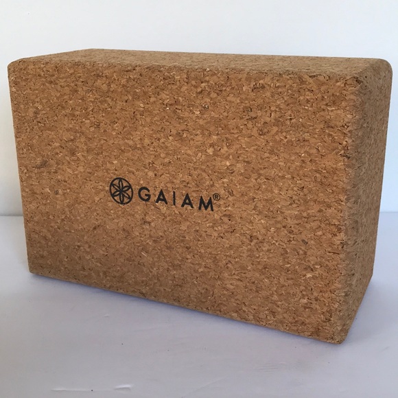 gaiam cork yoga block